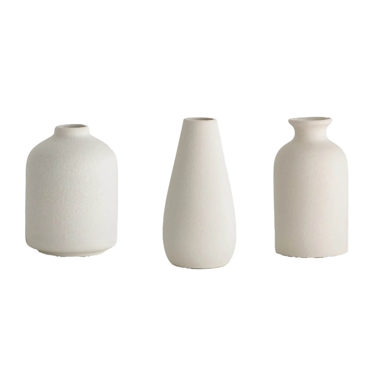Nordic Flower Vase White Ceramic Vase Wedding Centerpiece Arrangement Plants Flower Pot Room Desktop Decoration