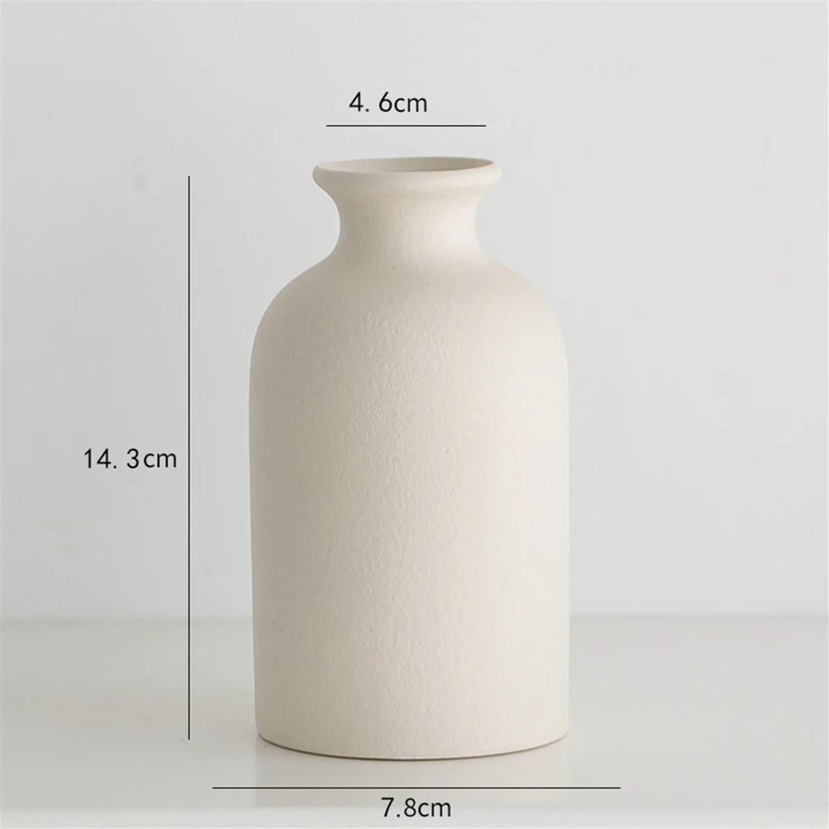 Nordic Flower Vase White Ceramic Vase Wedding Centerpiece Arrangement Plants Flower Pot Room Desktop Decoration