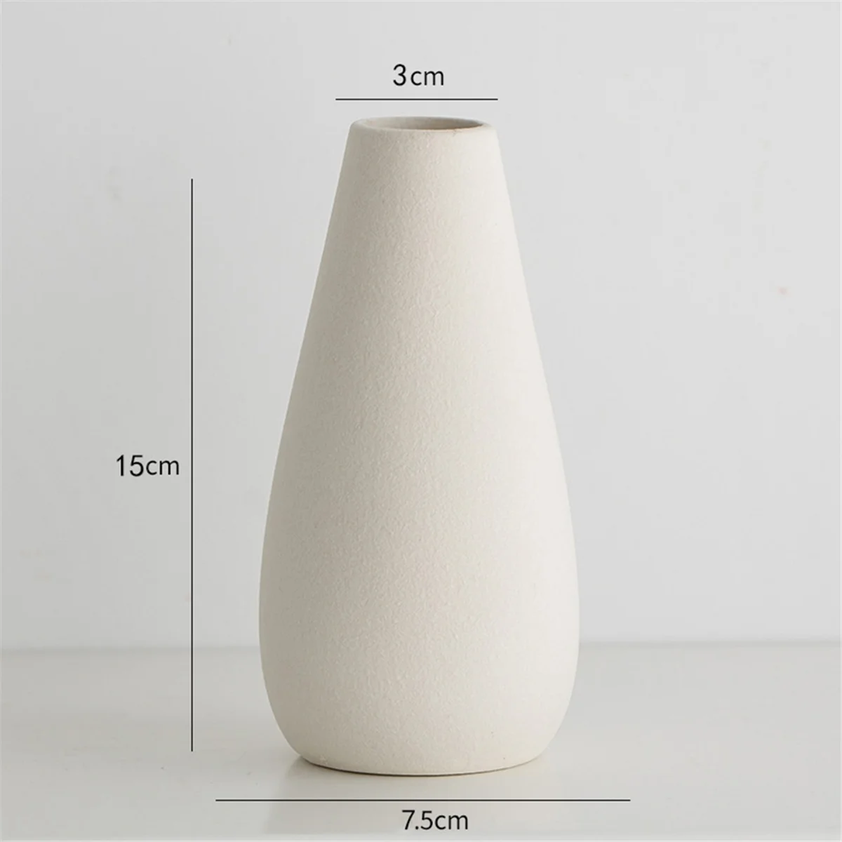 Nordic Flower Vase White Ceramic Vase Wedding Centerpiece Arrangement Plants Flower Pot Room Desktop Decoration