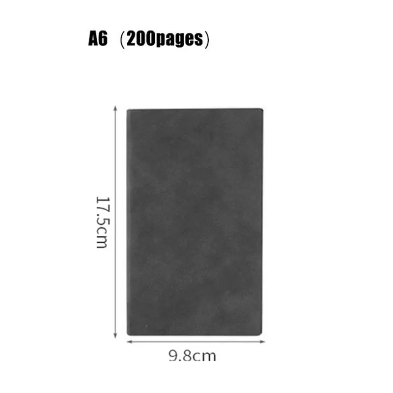 A4 A6 Notebook Thickened Large Notepad Soft Leather Ultra-thick Horizontal Line/blank Diary Notebook 416pages/200pages