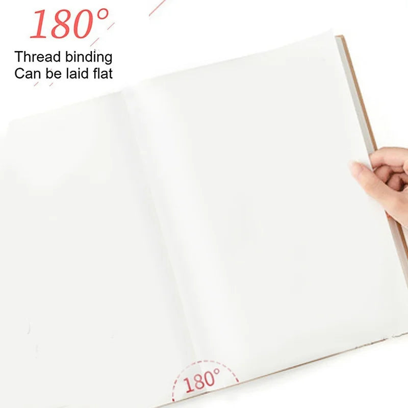 A4 A6 Notebook Thickened Large Notepad Soft Leather Ultra-thick Horizontal Line/blank Diary Notebook 416pages/200pages