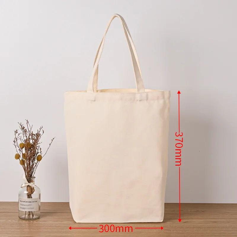 10pcs/lot Blank Sublimation Bags Shopping Bags Textile Fabric canvas bag for Dye ink Transfer Printing DIY Craft