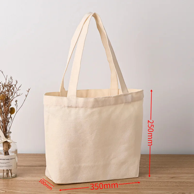 10pcs/lot Blank Sublimation Bags Shopping Bags Textile Fabric canvas bag for Dye ink Transfer Printing DIY Craft