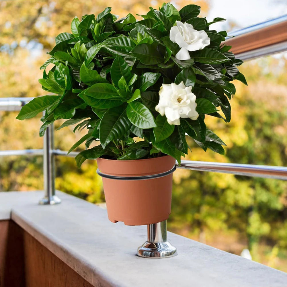 Circular Flower Basket Flower Pot Holder Rings Wall Mounted Metal Flower Wall Hanger Bracket Rings Potted Plant Storage Rack