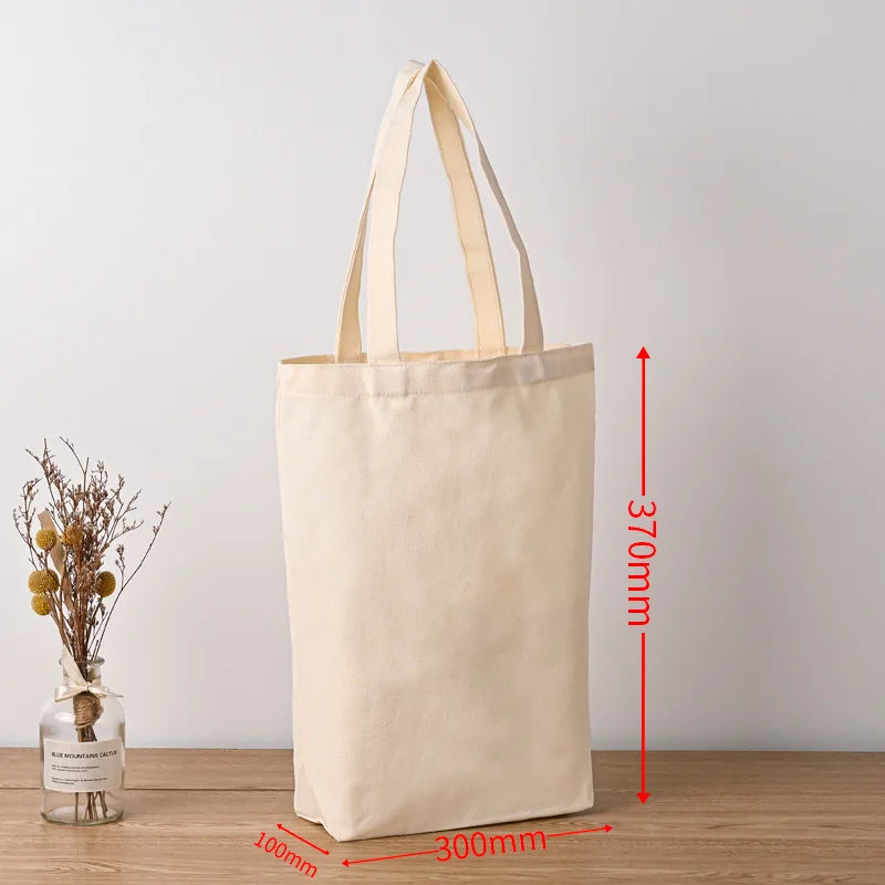 10pcs/lot Blank Sublimation Bags Shopping Bags Textile Fabric canvas bag for Dye ink Transfer Printing DIY Craft