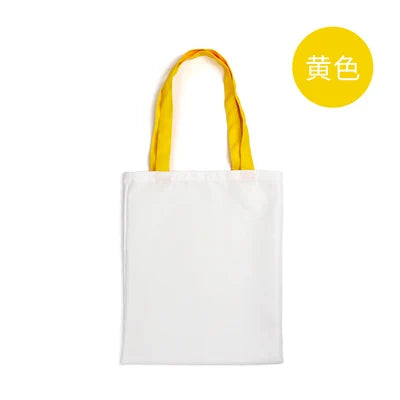 10pcs/lot Sublimation Blank Canvas Bag For Sublimation INK Printing Transfer by Flat Heat Press 6colors Choice FREE SHIPPING