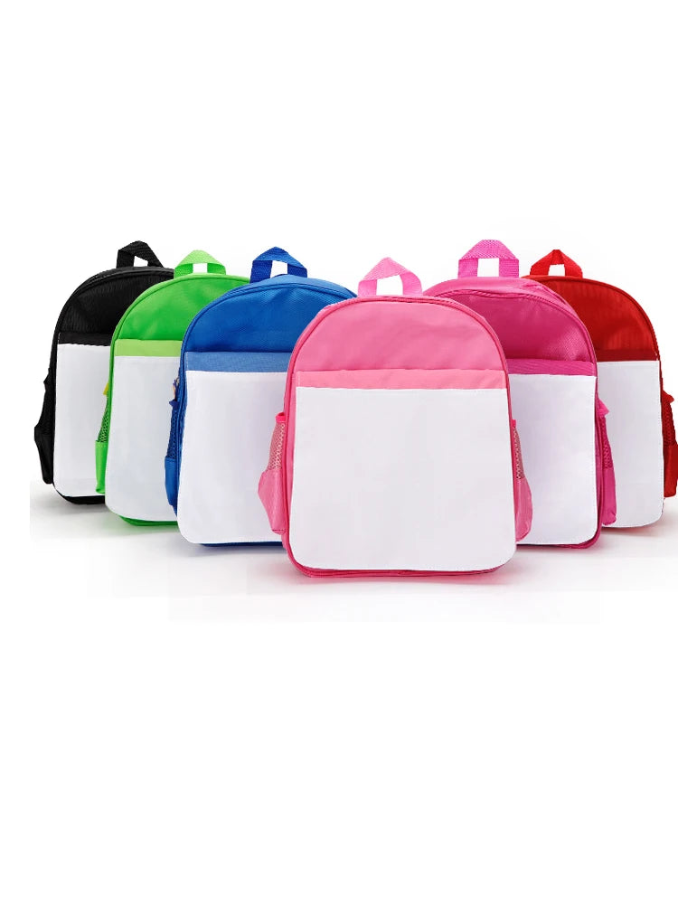 Custom Sublimation Blanks School Bags Children Primary School Backpacks Kids Book Bag For DIY Kids Children Gifts