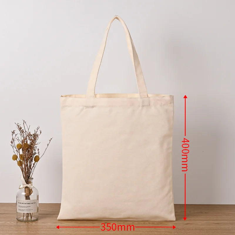 10pcs/lot Blank Sublimation Bags Shopping Bags Textile Fabric canvas bag for Dye ink Transfer Printing DIY Craft