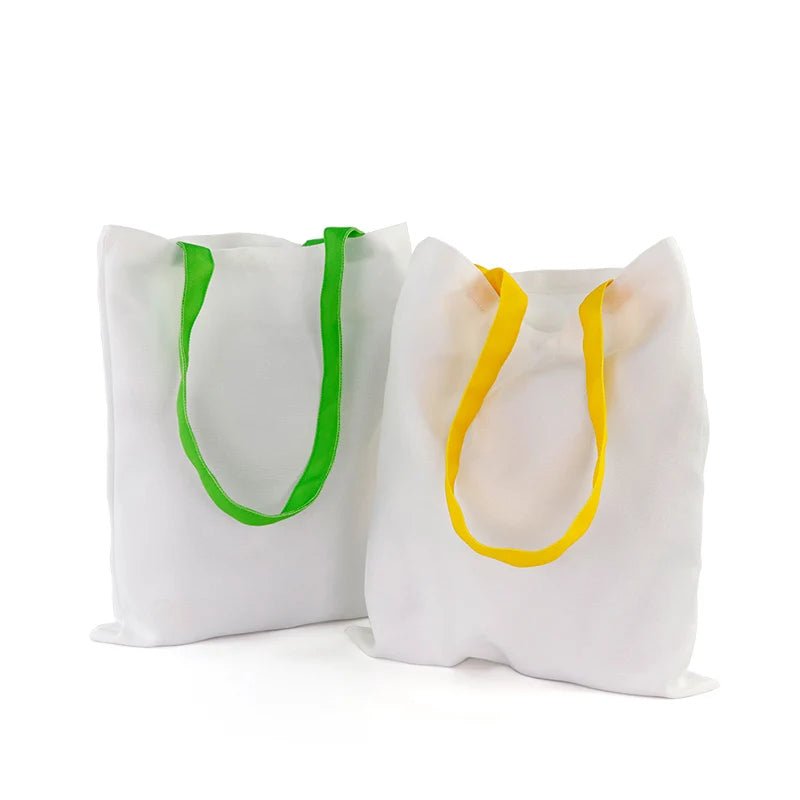 10pcs/lot Sublimation Blank Canvas Bag For Sublimation INK Printing Transfer by Flat Heat Press 6colors Choice FREE SHIPPING