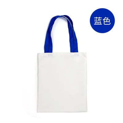 10pcs/lot Sublimation Blank Canvas Bag For Sublimation INK Printing Transfer by Flat Heat Press 6colors Choice FREE SHIPPING