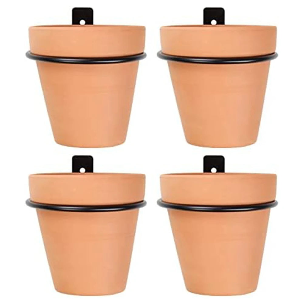 Circular Flower Basket Flower Pot Holder Rings Wall Mounted Metal Flower Wall Hanger Bracket Rings Potted Plant Storage Rack